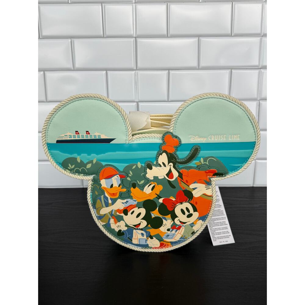 Loungefly Disney Cruise Line Mickey Friends Australia/New Zealand Crossbody NWT